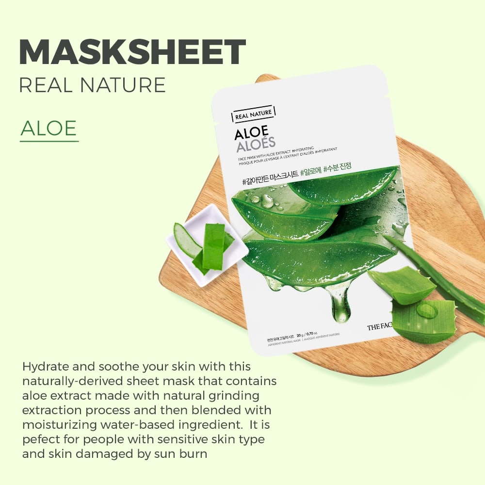 Real Nature Aloe Face Mask 20g
