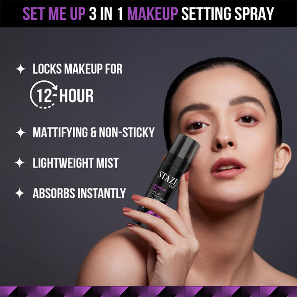 Staze Set Me Up 3 In 1 Makeup Setting Spray | Staze at Broadway