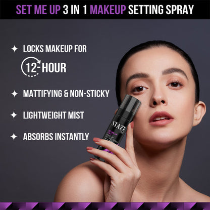 Staze Set Me Up 3 In 1 Makeup Setting Spray | Staze at Broadway