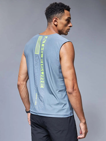 Grey Reflex Tank Tee