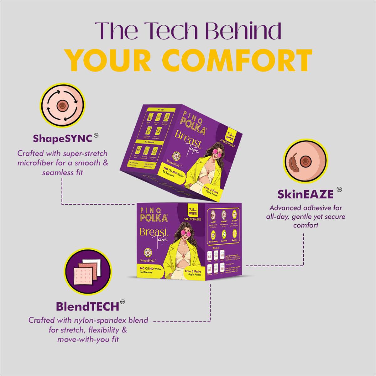 PINQ POLKA Breast Lift Tape