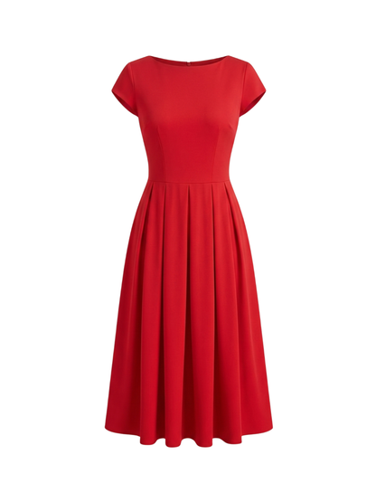 Stretchable Backless Midi Dress