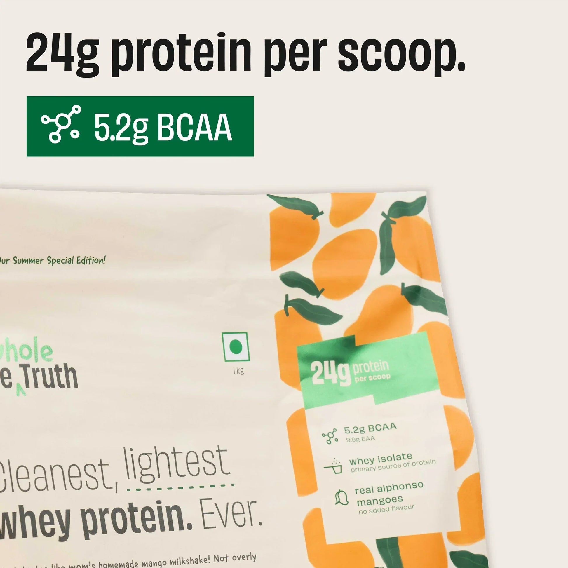 The Whole Truth 24g Whey Protein Isolate + Concentrate - 1kg | The Whole Truth Foods at Broadway