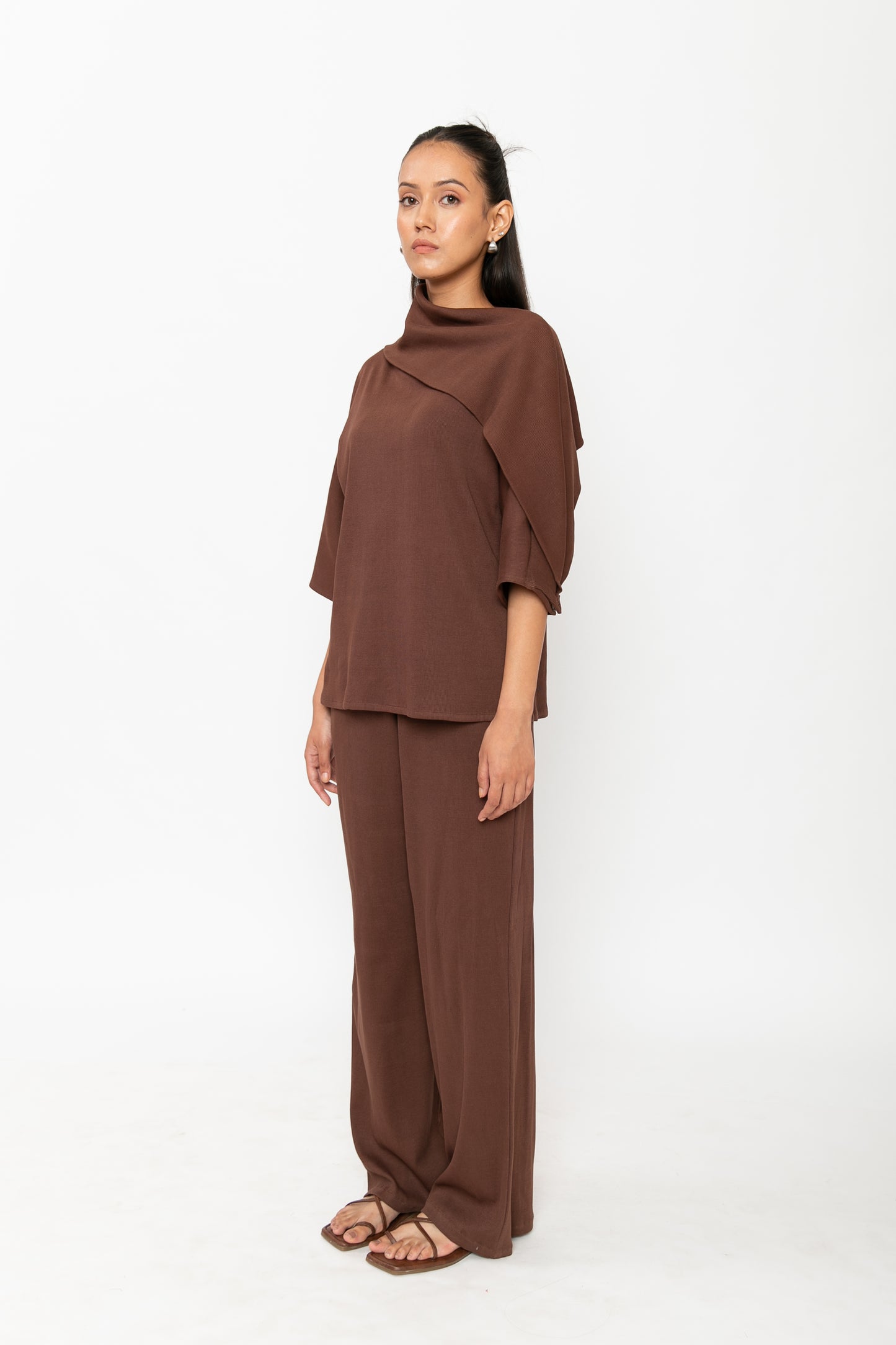 Contemponari-Hot Cocoa Top-Brown