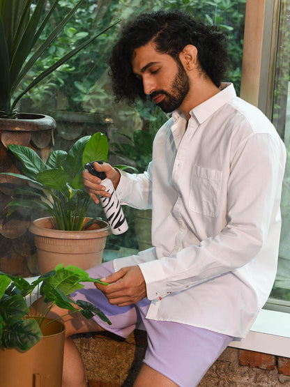 Grainy Oxford White Shirt - Bud