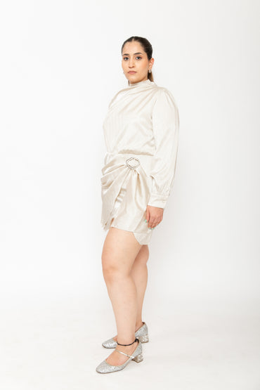 Contemponari-Memories Dress-Cream