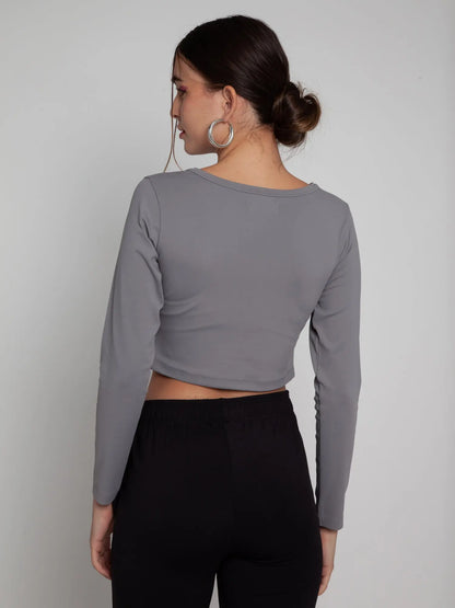 Grey ZipKnit Joggers