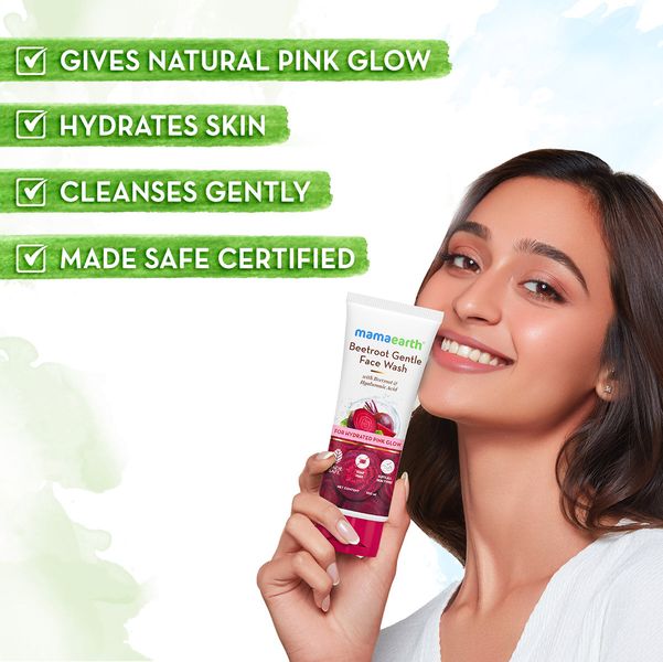 Mama Earth Beetroot Gentle Face Wash | Mamaearth at Broadway