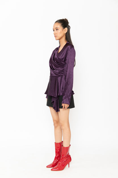 Contemponari-Magnolia Top-Purple