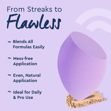 GUBB Beauty Blending Sponge Purple With Flat Bottom