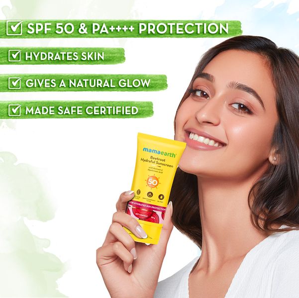 Mama Earth ME Beetroot Hydraful Sunscreen | Mamaearth at Broadway
