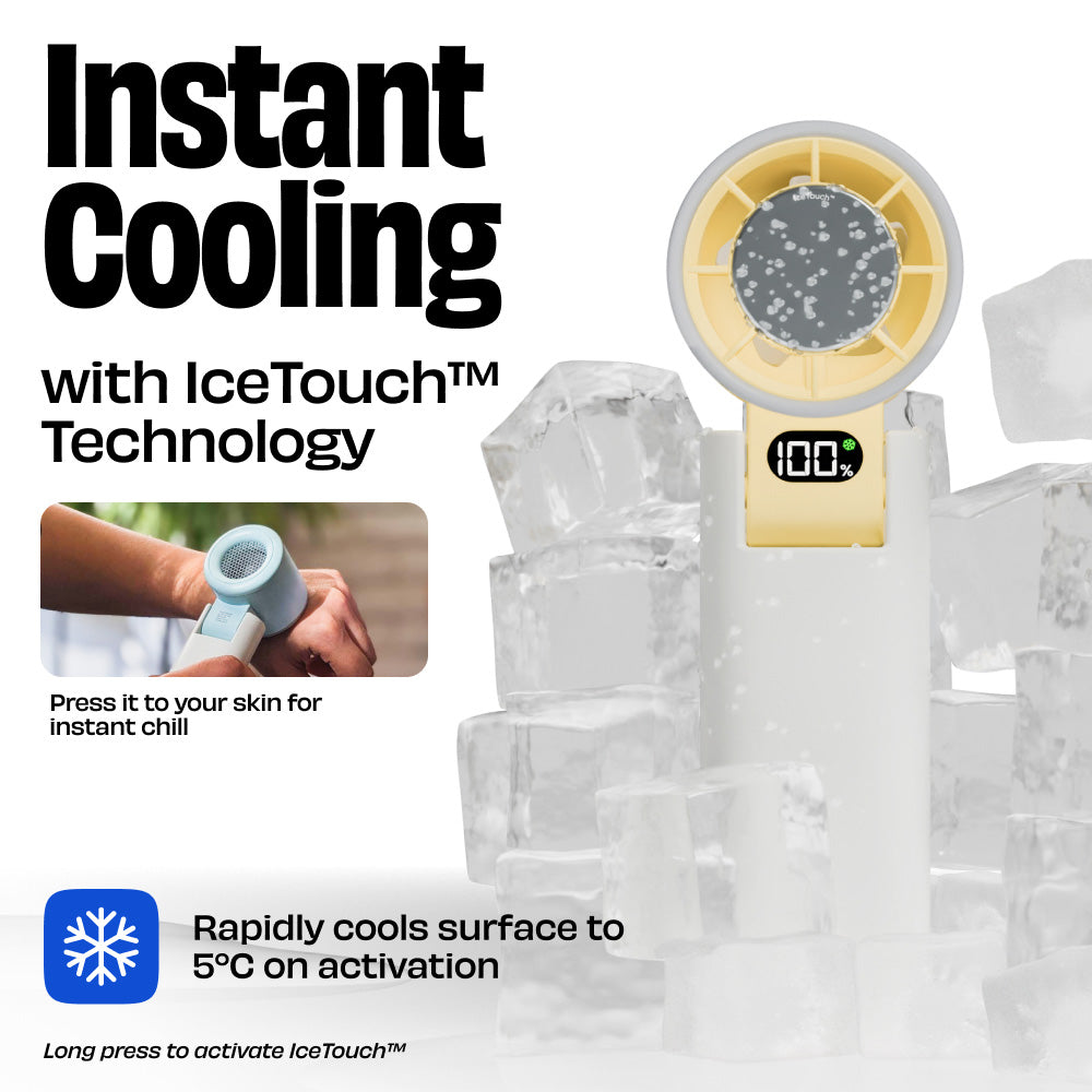 Nuuk BFF Rechargeable Personal Fan with IceTouch - Matcha Green