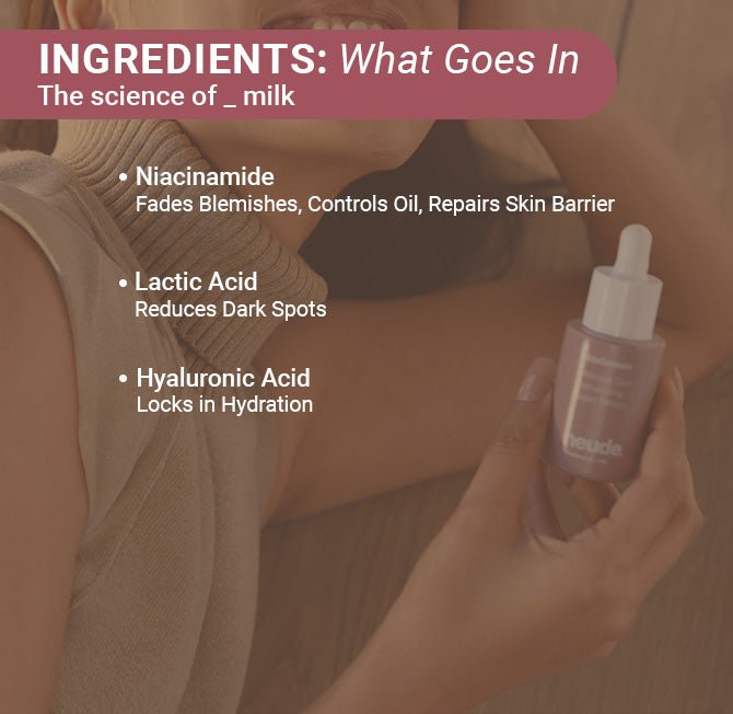 All - in - One Face Serum | Niacinamide+Lactic Acid+Hyaluronic Acid - SkinGenesis - Neude Skin