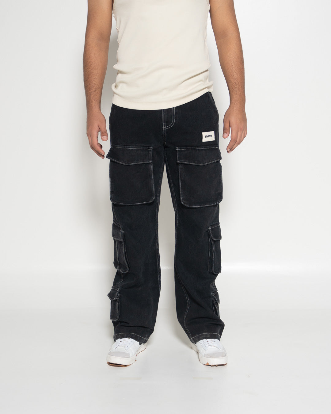 Black Denim Cargo01_Black