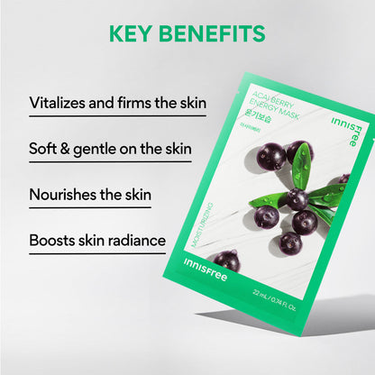Innisfree Acai Berry Energy Mask 22ML