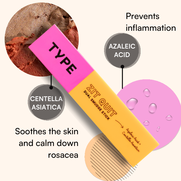 Zit Quit Dual Smudge Bronzer + Blush Stick | Type Beauty Inc. at Broadway