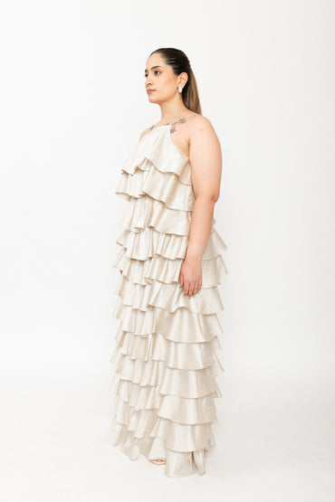 Contemponari-Gatsby Dress-Cream