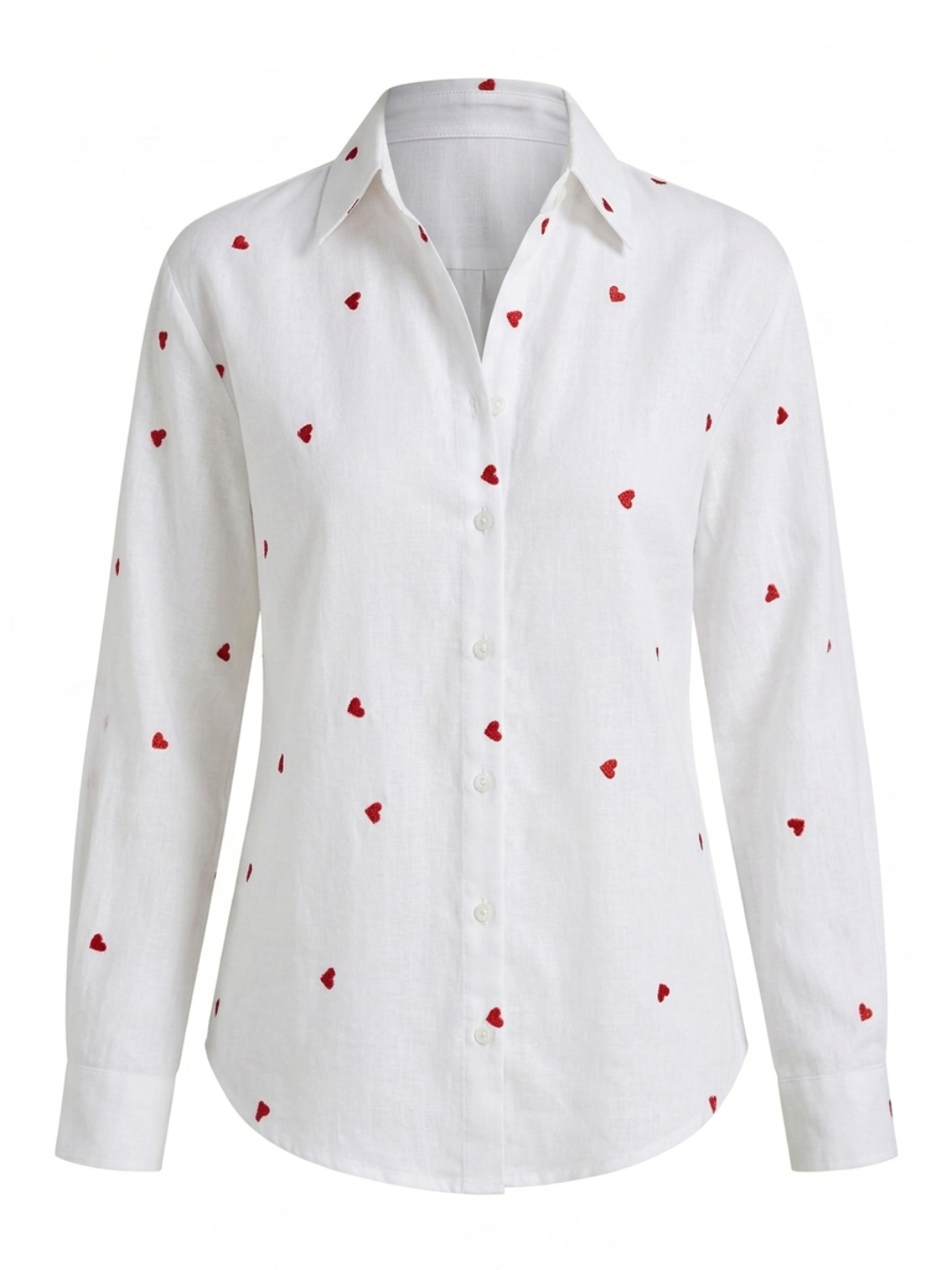 All Over Embroidered Cotton Shirt