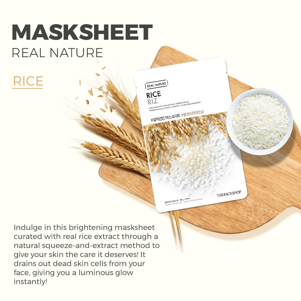 Real Nature Rice Face Mask 20g