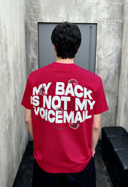 Voice Mail Hot Pink Heavyweight-Oversized T-Shirt