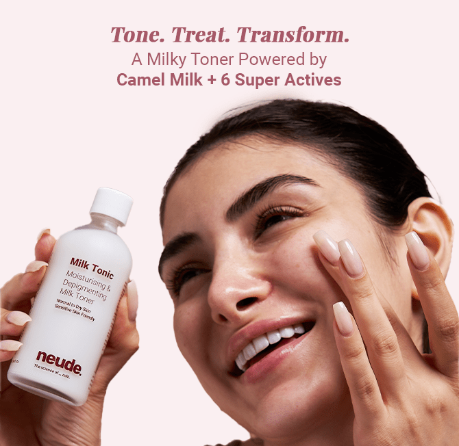Milk Tonic: Depigmenting & Hydrating Toner with Camel Milk, Ceramides and Snail Mucin - Neude Skin