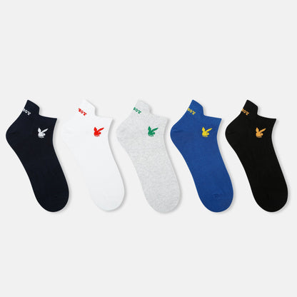 Mens Playboy Themed Ankle Socks
