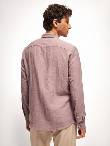 Solid Slim Fit Casual Shirt TBH-HUELAM-PK