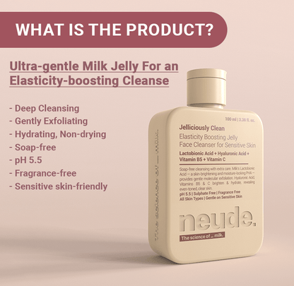 Jelliciously Clean pH 5.5 Gel Face Cleanser for Sensitive Skin - Neude Skin