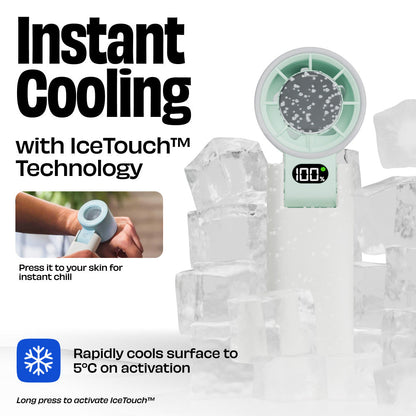 Nuuk BFF Rechargeable Personal Fan with IceTouch - Matcha Green