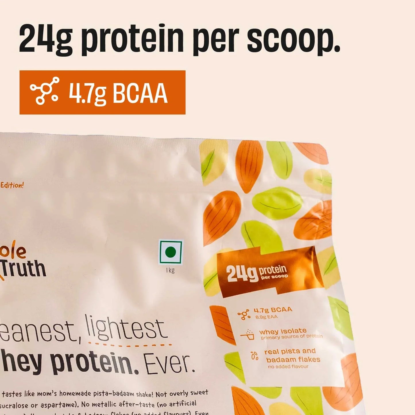 The Whole Truth 24g Whey Protein Isolate + Concentrate - 1kg | The Whole Truth Foods at Broadway