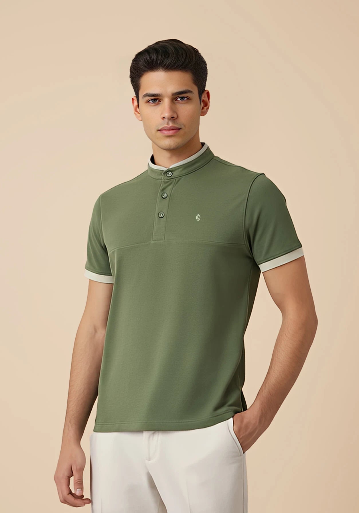 Spear Point Collar Poloshirt