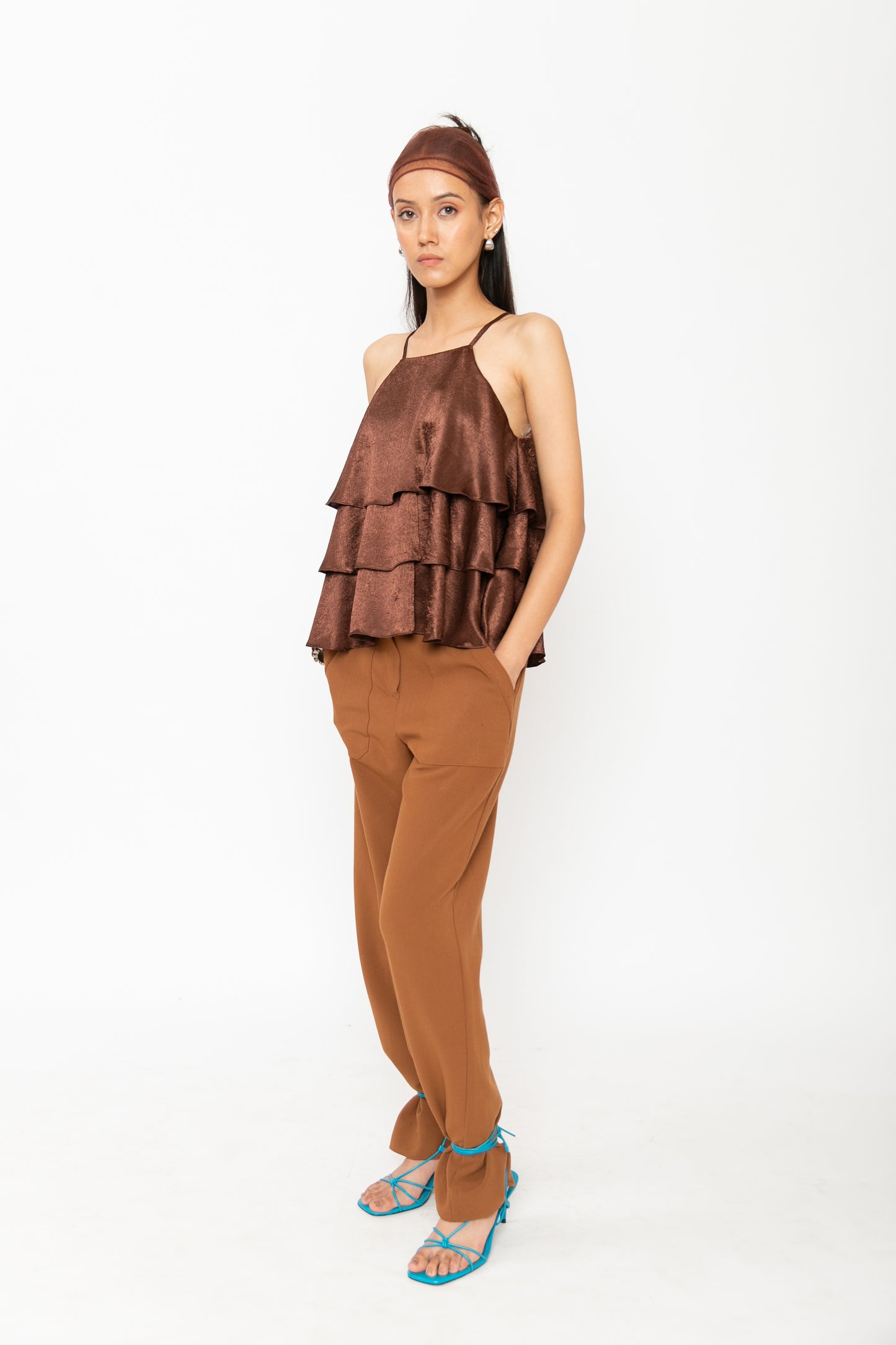 Contemponari-Bittersweet Top-Brown