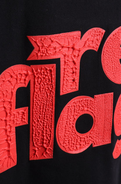 red flag. - korean oversized tshirt | sorta at Broadway