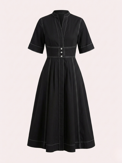 Panelled Corset Midi Dress