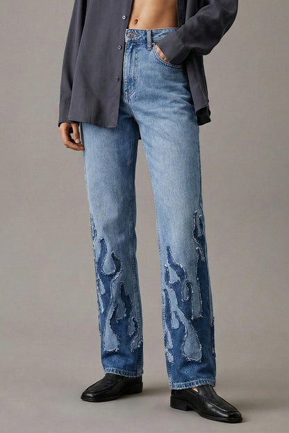 Burnout Denim Jeans