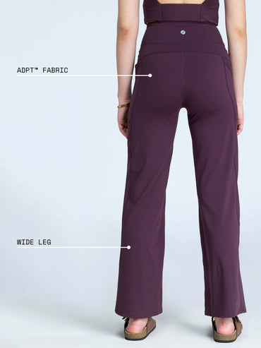 Wine Adaptive Track Pants