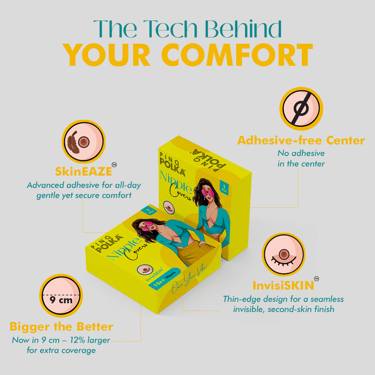 PINQ POLKA Reusable Nipple Cover