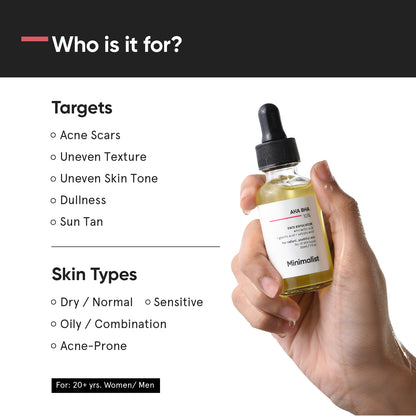 Minimalist AHA BHA 10% Face Exfoliator 30ml