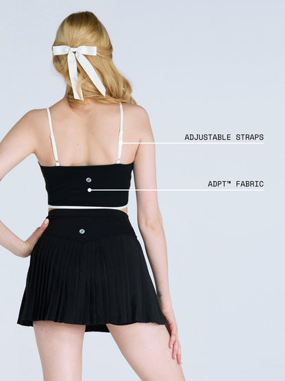 Black Contrast Trim Top