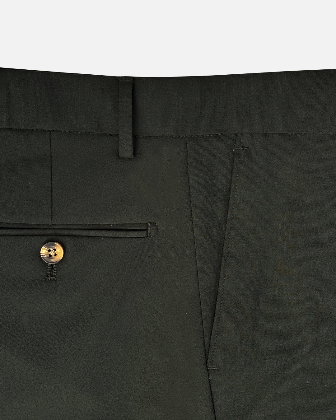Bare Brown Slim Fit Trouser - Forest Green