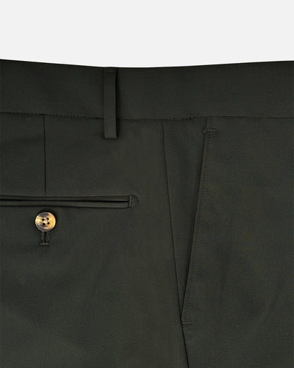 Bare Brown Slim Fit Trouser - Forest Green