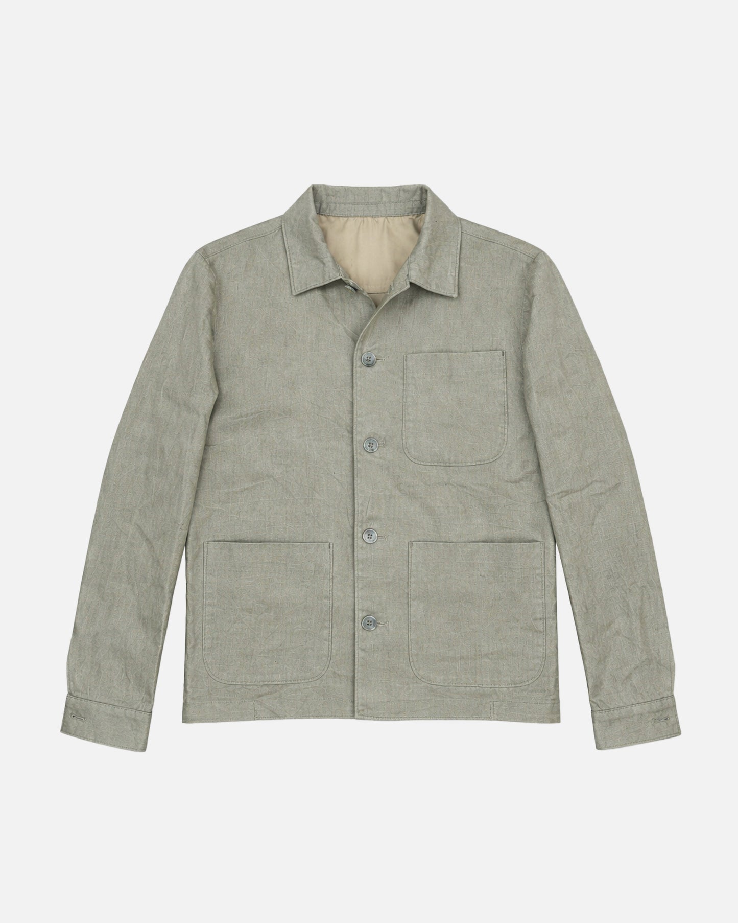 Bare Brown Linen Shacket - Olive