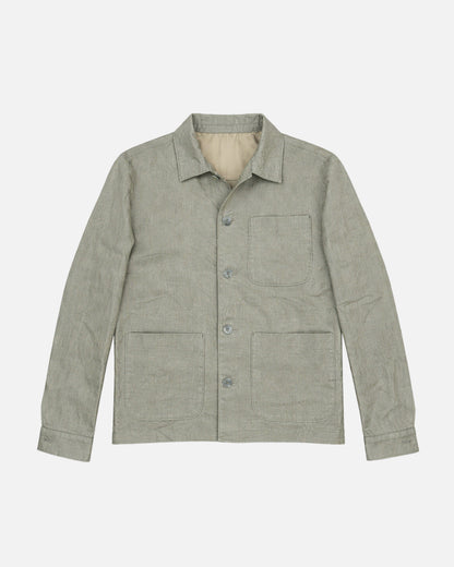 Bare Brown Linen Shacket - Olive