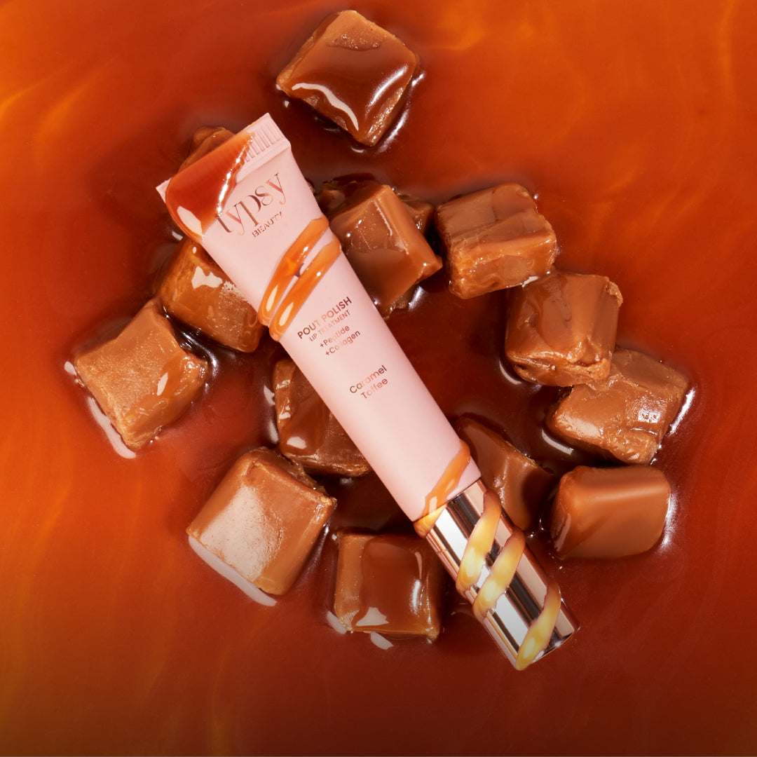 Pout Polish Lip Treatment Balm Caramel Toffee | Typsy at Broadway