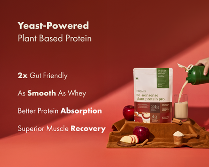 No-Nonsense Plant Protein PRO, Apple Cinnamon - 1000g