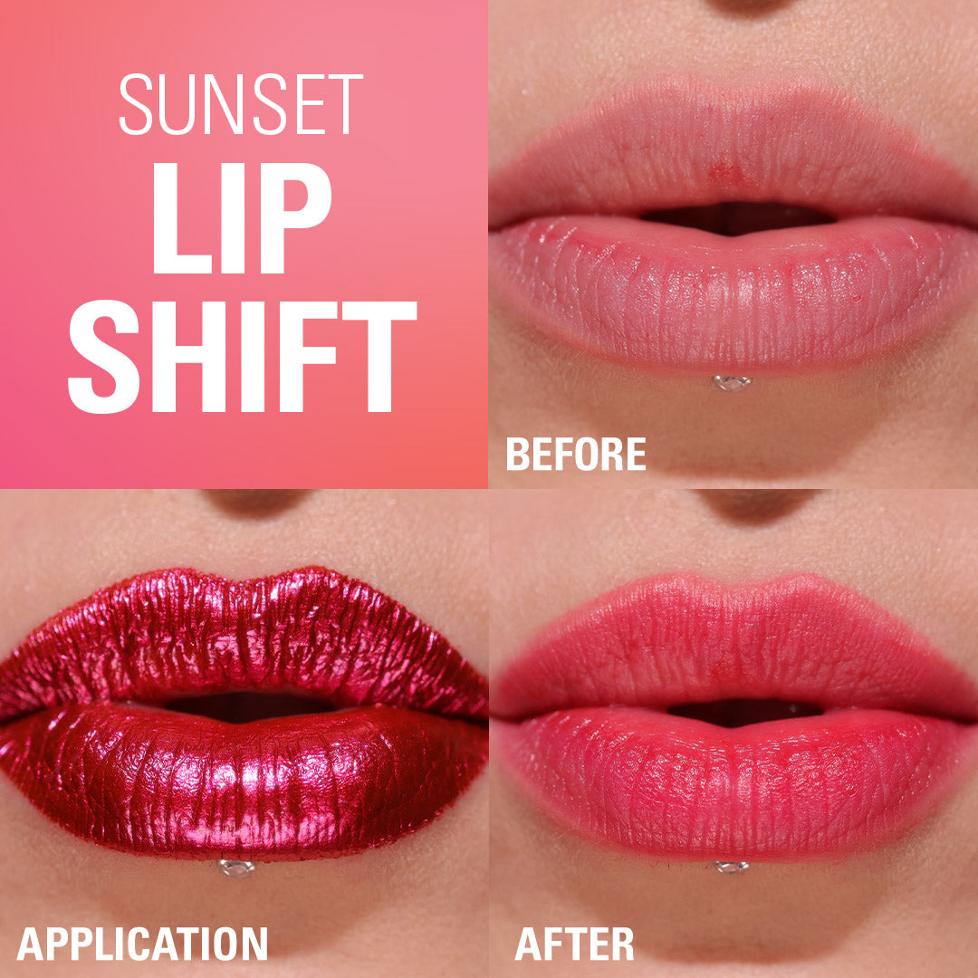 Sunset Lip Shift Peel Off Lip Stain - Flushed Pink | Makeup Revolution at Broadway
