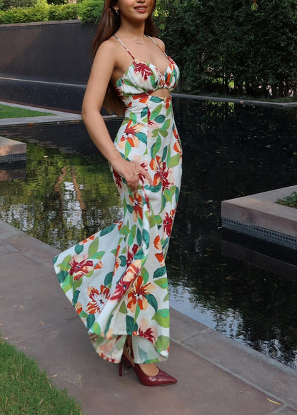 Florid midi dress