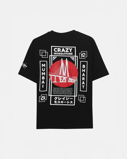 Mumbai Tee Black | Crazy Mosquitoes at Broadway