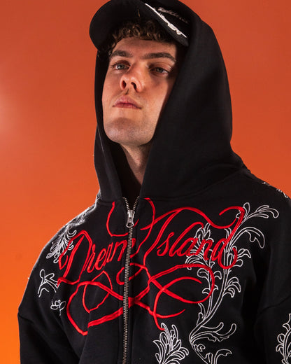 STORM LILY HOODIE - BLACK