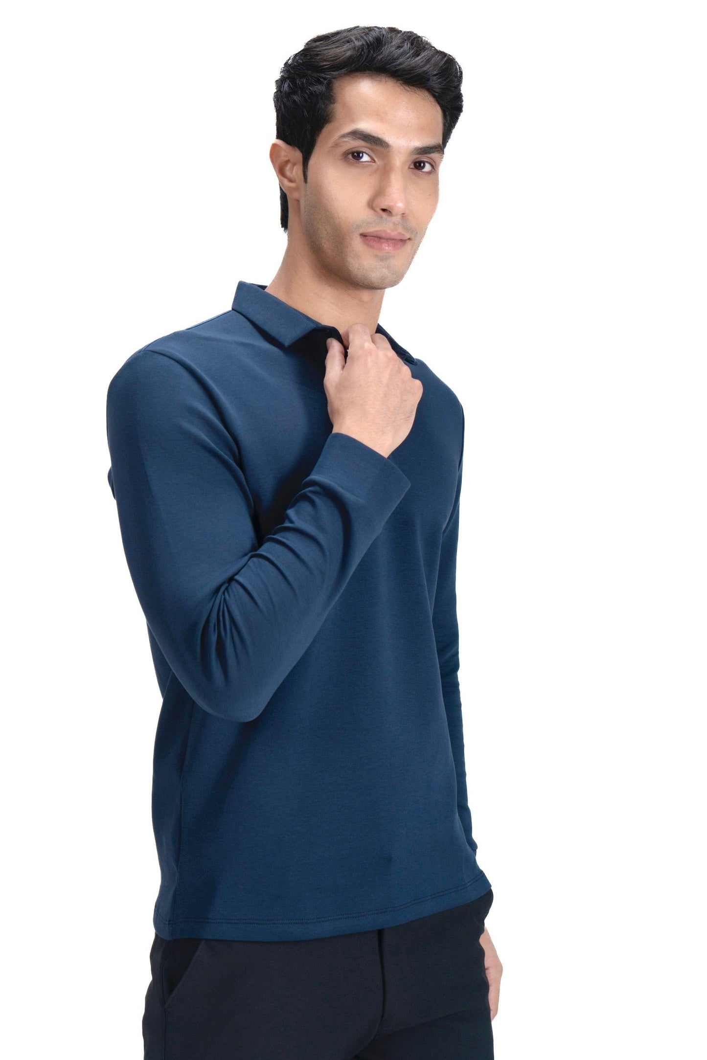 Legacy Polo Sweater - Ocean Navy